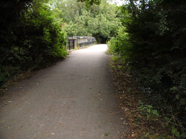 Old Iron railway bridge from the redway