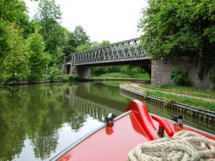 Old Iron railway bridge from the canal